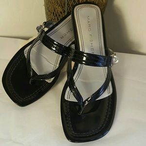 Marc Fisher black sandals